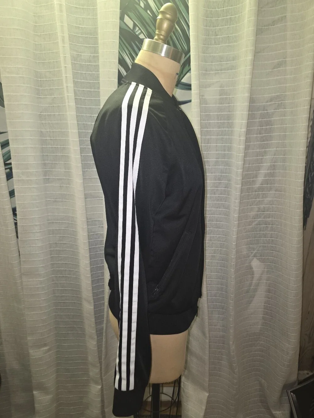adidas Black Track Jacket with Yellow Osaka Tiger Patch